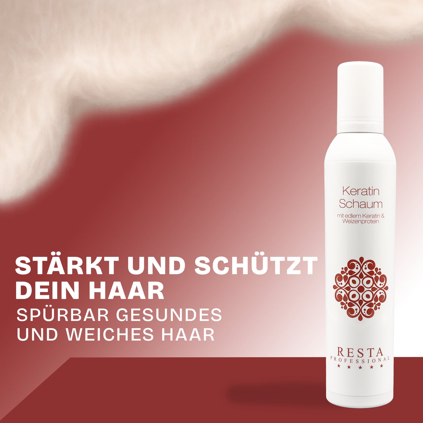 Wirkung des Cashmere Keratin Schaums – stärkt und schützt dein Haar
