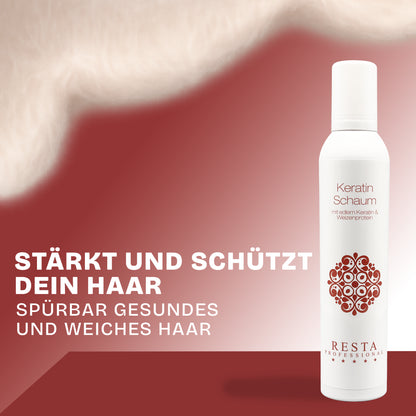 Wirkung des Cashmere Keratin Schaums – stärkt und schützt dein Haar